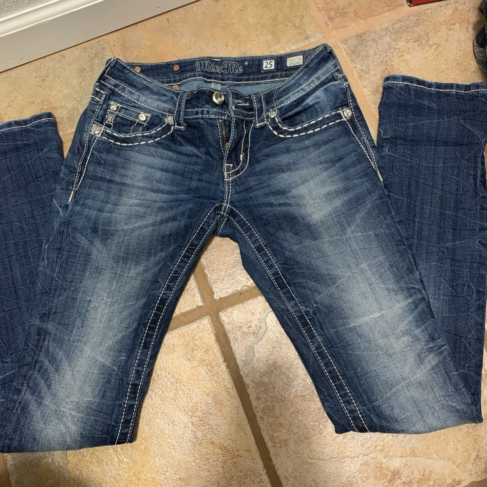 Miss Me Straight-leg jeans, size 25L (25x33)